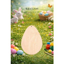 Jajko 9,5cm z otworem, sklejka 3mm
